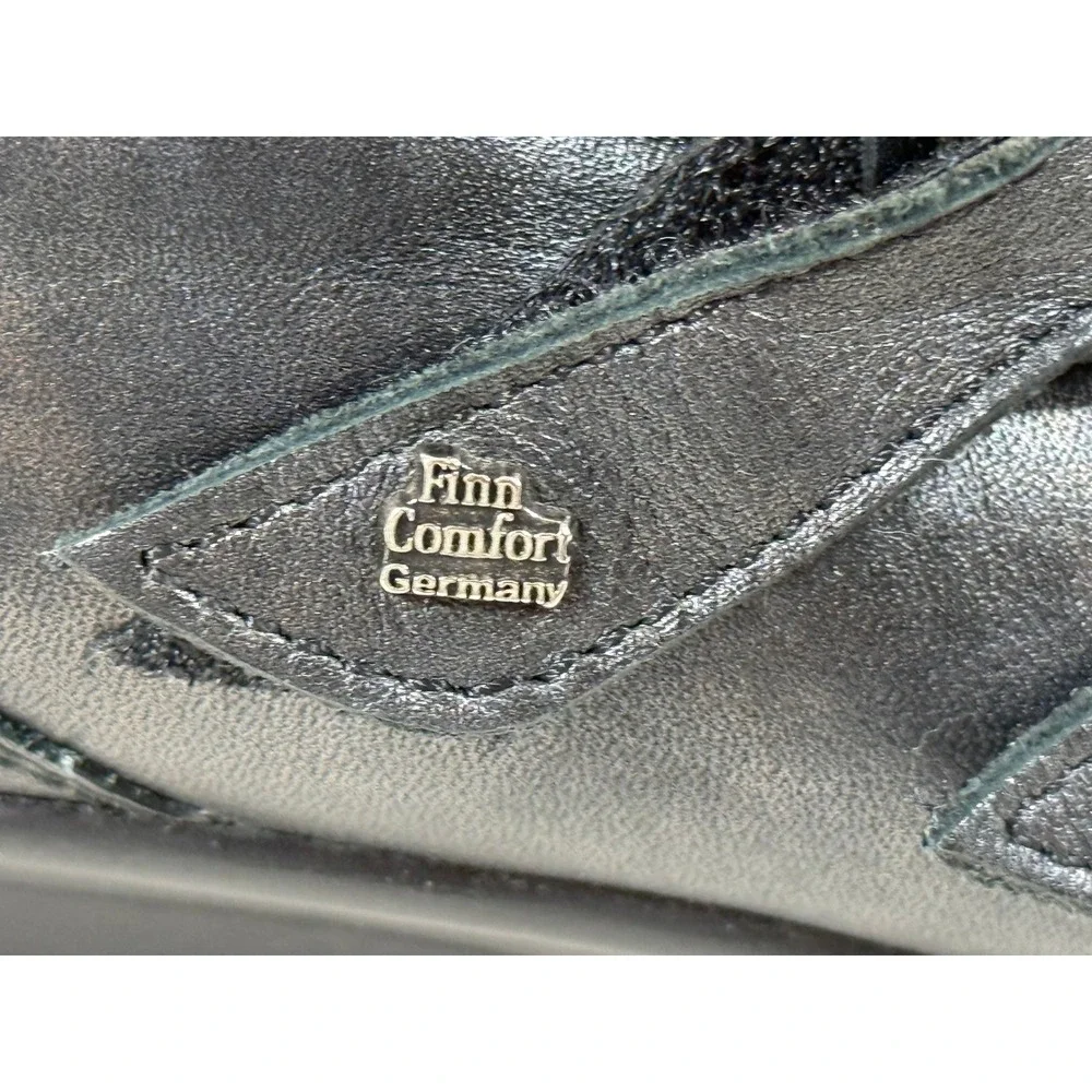 Finn Comfort Women 6.5 Black Leather Mary Jane Comfort Shoes Germany